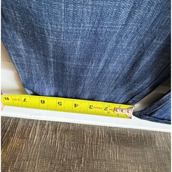 Vertigo Womens Sleeveless Drawstring Straight Leg Denim Jumpsuit Blue Sz M - Picture 9 of 12